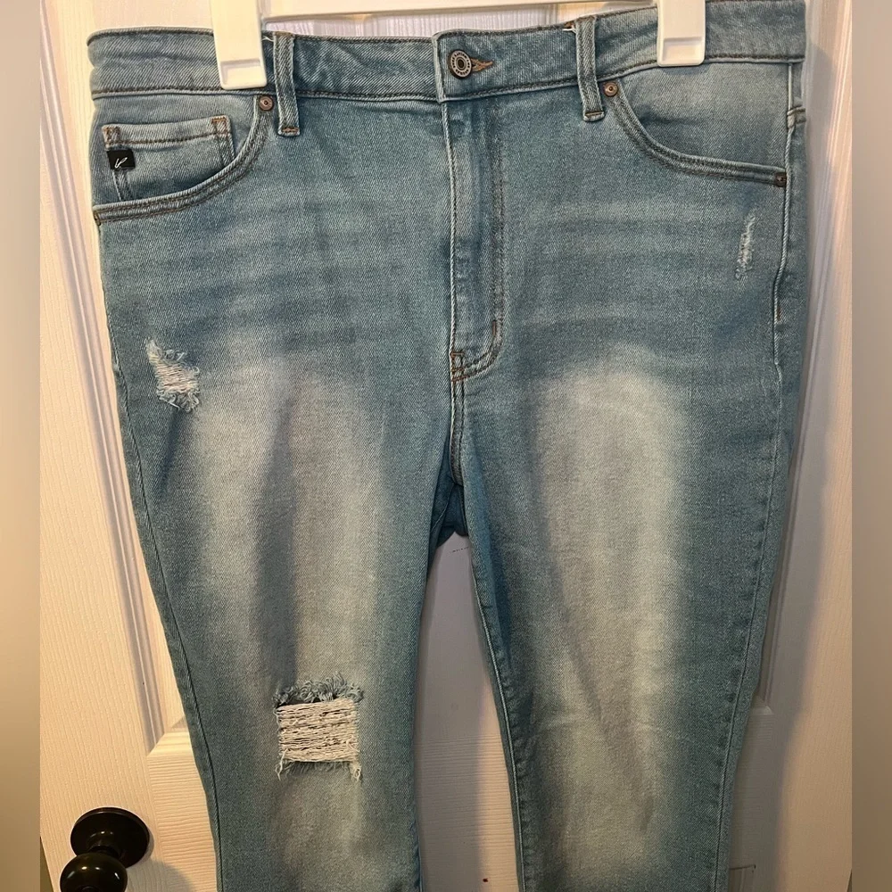 Kancan Distressed Light Blue Women's Jeans Size XL